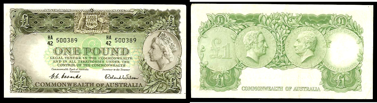 Australian £1 1953 gVF